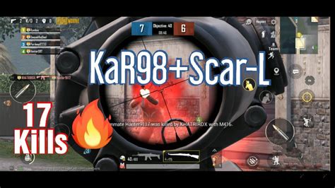 Kar98scar L Best Gameplay Pubg Mobile 😍 Tdm Mode Youtube