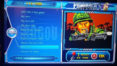 Maybe you would like to learn more about one of these? Pandora 6 2000 Arcade Games List From J-N (Video 4) - YouTube