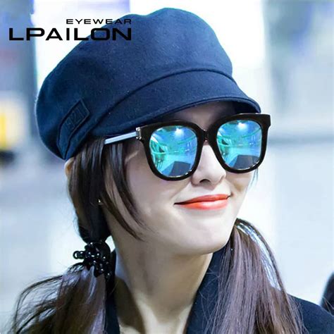 lpailon luxury brand polarized sunglasses women men gold rose mirror sun glasses for ladies