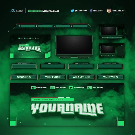 Weed Twitch Streamer Overlay Etsy