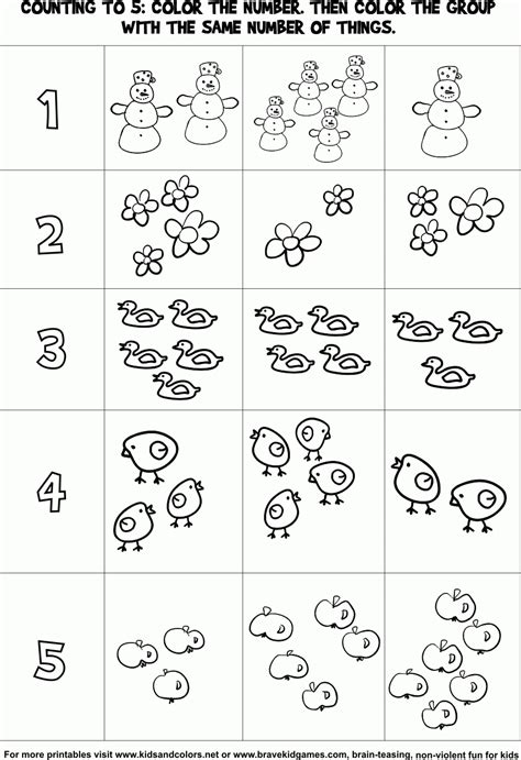 free printable kindergarten math activities free printable