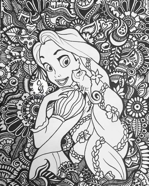 Custom Tangled For Princesscasey Mandala Coloring Pages Mandala Coloring Disney Princess