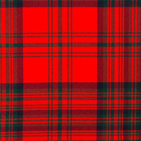 Matheson Red Modern Heavy Weight Tartan Fabric Lochcarron Of Scotland