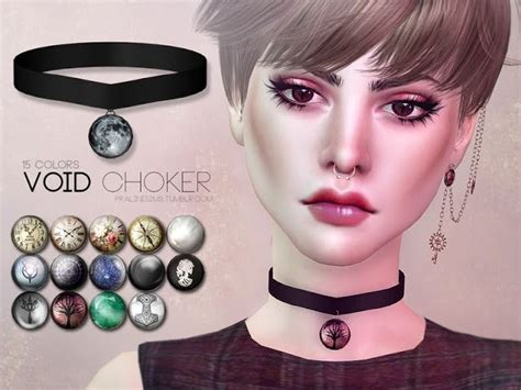 Sims 4 Ccs The Best Void Choker By Pralinesims Sims 4 Sims Sims