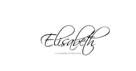 Elizabeth Name Tattoo Designs Whereisthenearestvansstore