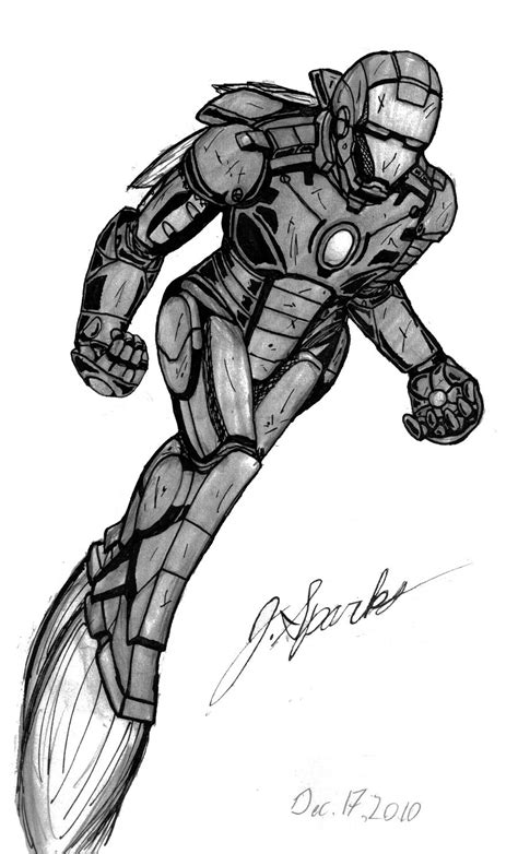 Iron Man Ink Test By Supersparkplug On Deviantart