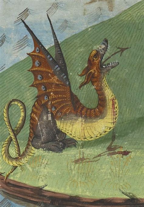 Ye Booke Of Howrs Medieval Art Medieval Dragon Medieval Artwork
