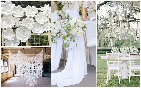 11 Pure White Theme Wedding Ideas And Inspirations For Romantic