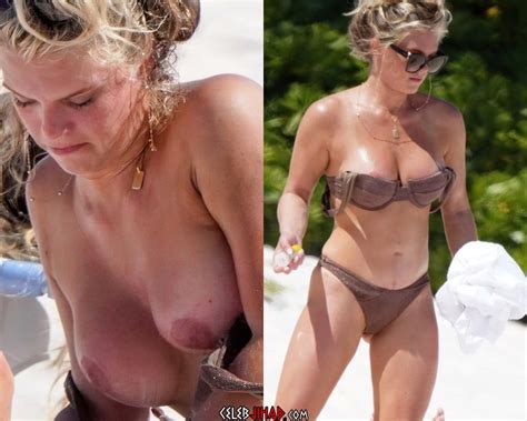 Madison Lecroy Nude Candids While Topless On A Beach