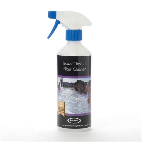 Sparkling clean water is a priority for all hot tub owners—and choosing a hot tub with excellent filtration can keep maintenance to a minimum. Jacuzzi Spray Filter Cleaner, 500ml | Jacuzzi Direct