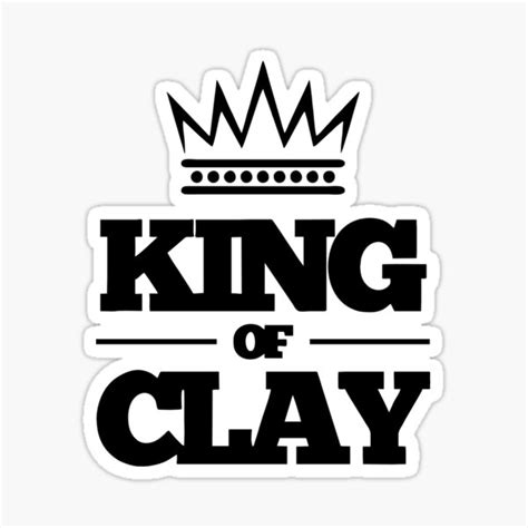 Best Seller Rafael Nadal King Of Clay Merchandise Sticker By