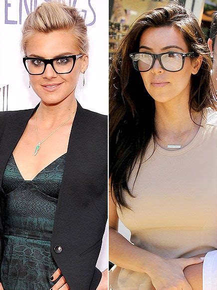Geek Chic Glasses Photo Eliza Coupe Kim Kardashian Fashion Geek