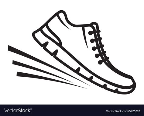 Running Shoe Outline Clip Art