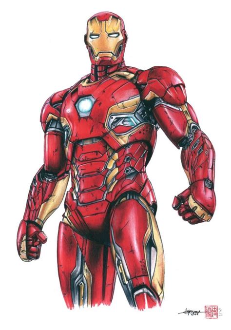Iron Man 8 X 12 Signed Limited Edition Comic Art Print