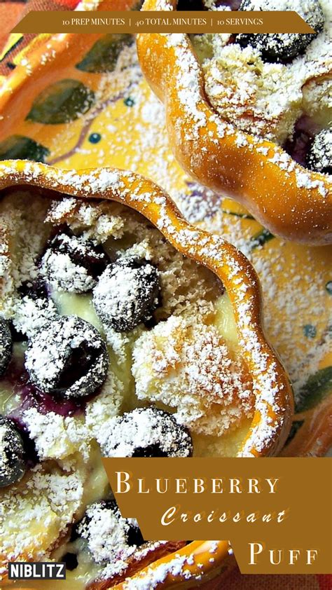 Recipe Blueberry Croissant Puff Recipe Recipes Blueberry Cooking