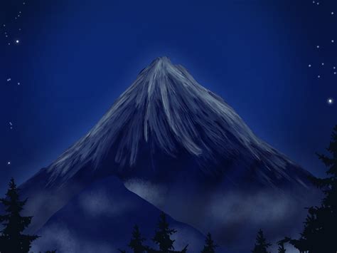 Mount Fuji Digital Painting In Procreate By Twinkle Parihar On Dribbble