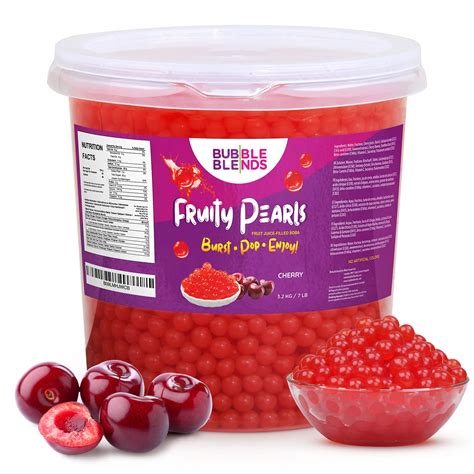 Buy Bubble Blends Cherry Popping Boba 7lbs Popping Pearls Non Dairy