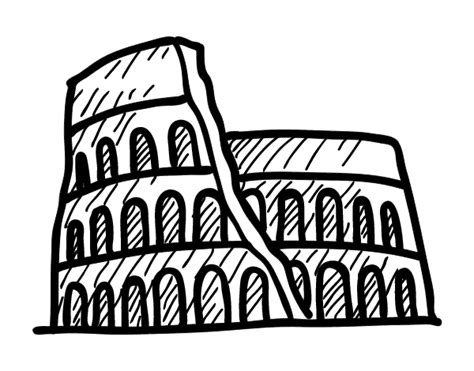 Si el coliseo de roma es espectacular por fuera, su interior no deja a nadie indiferente. Disegno di Anfiteatro romano da Colorare - Acolore.com