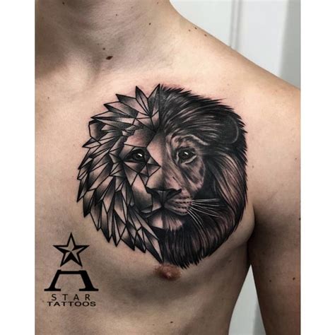 25 Lion Chest Tattoo Ideas That Are Fierce Af