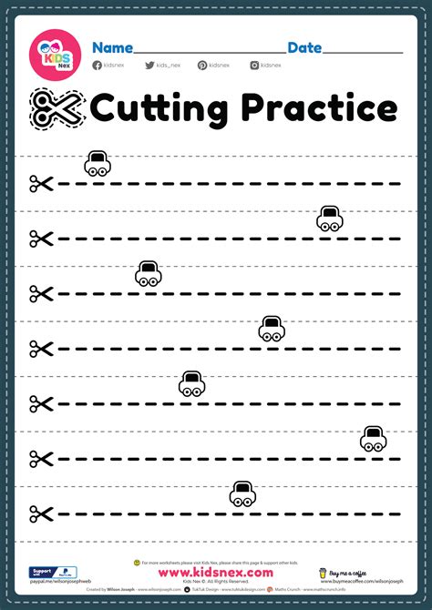 Printable Cutting Activities For Preschoolers