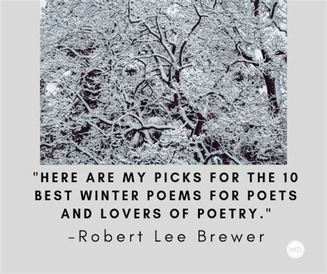10 Best Winter Poems For Poets And Lovers Of Poetry Writers Digest