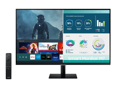 Samsung 32 M7 Led Smart Monitor And Streaming Tv 4k Uhd Remote