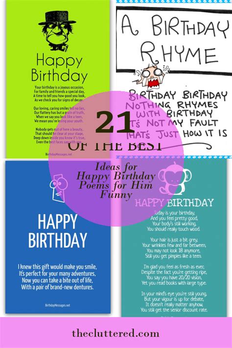 Of The Best Ideas For Happy Birthday Poems For Him Funny Home