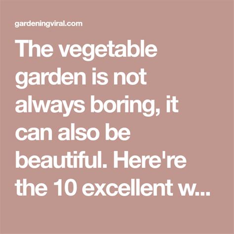 10 Ways To Style Your Very Own Vegetable Garden Vegetable Garden