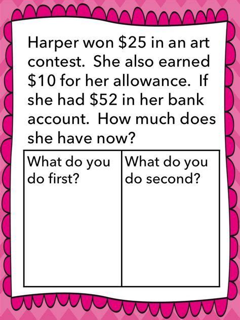 Adding And Subtracting To 100 Multi Step Word Problems Word