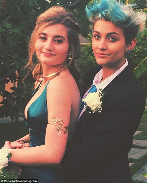 Paris Jackson Suits Up And Dyes Hair Teal To Match Her Gal