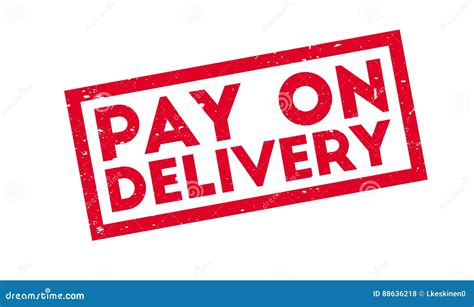 Pay On Delivery Rubber Stamp Stock Vector Illustration Of Outlet