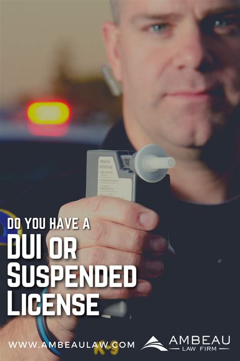 Dwi And License Suspensions The Ambeau Law Firm