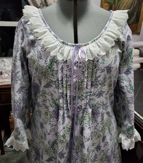 Ready To Go Large Flannel Nightgown Handmade Victorianvintage