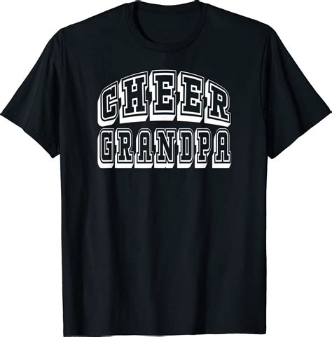 Cheer Grandpa T Shirt For Proud Cheerleader Grandfather Clothing