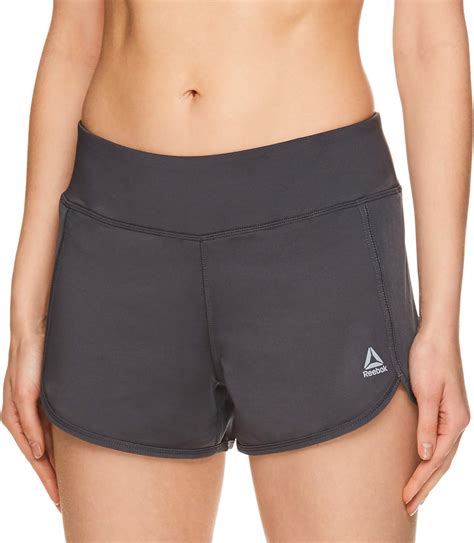 Reebok Womens Flight Duo Work Out Stretch Athletic Shorts Amazon Ca Clothing Shoes And Accessories