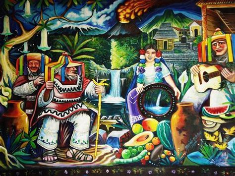 Mural En Uruapan Mexican Art Mexico Art Mexican Folk Art
