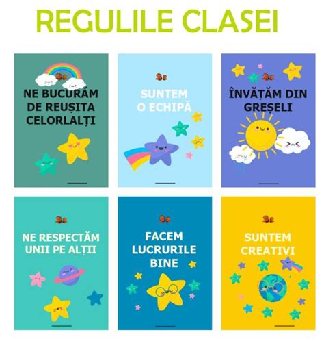 Clasa Stelutelor Regulile Clasei Kindergarden Activities For Kids
