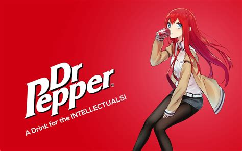 Makise 1080p Dr Kurisu Steins Makise Kurisu Gate Anime Anime Girls Dr Pepper Pepper