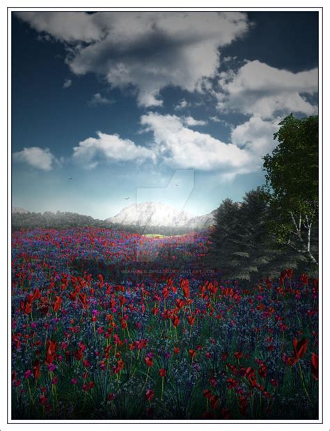 Flowery Field By 00angelicdevil00 On Deviantart