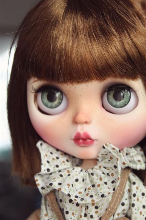 Reserved Custom Blythe Doll Ooak Blythe With Bangs White Skin Etsy