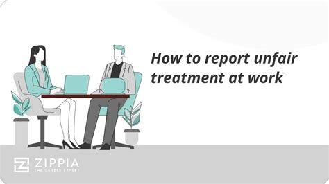 How To Report Unfair Treatment At Work Zippia
