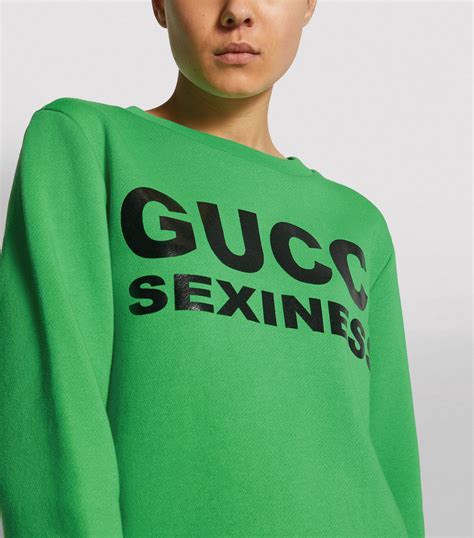 Gucci Sexiness Slogan Sweatshirt Harrods Us