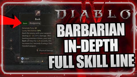 Diablo 4 Barbarian Skill Tree Build Complete In Depth Look And Guide R