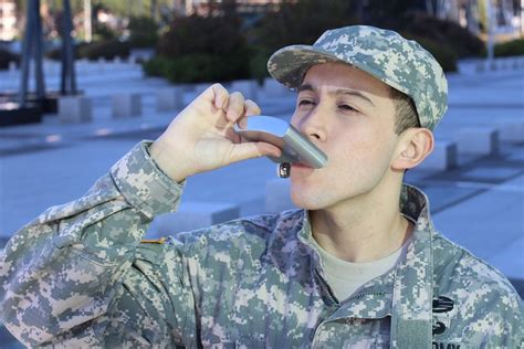drinking in uniform army