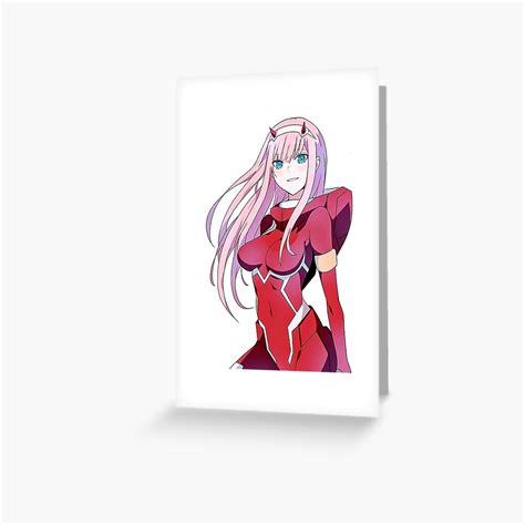 Darling In The Franxx Zero Two Suited Up Greeting Card For Sale By