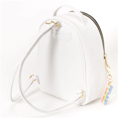 Rainbow Tie Dye Small Backpack White Claires