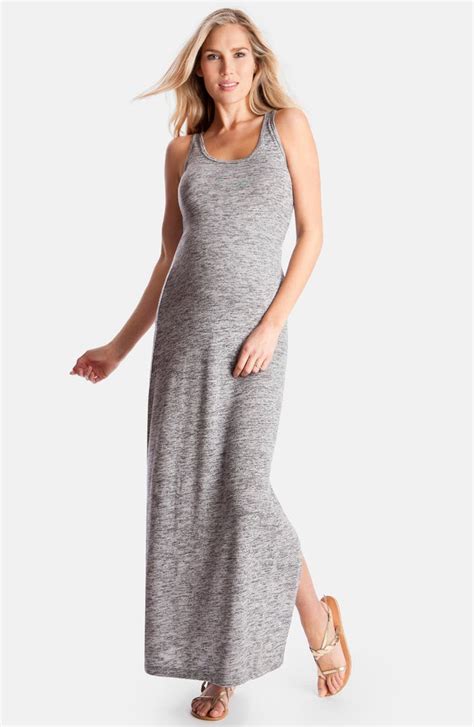 Seraphine 'Magda' Space Dye Knit Maxi Maternity Dress | Nordstrom