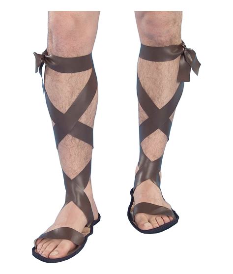 Gladiator Roman Greek Hercules Spartan Medieval Mens Costume Sandals