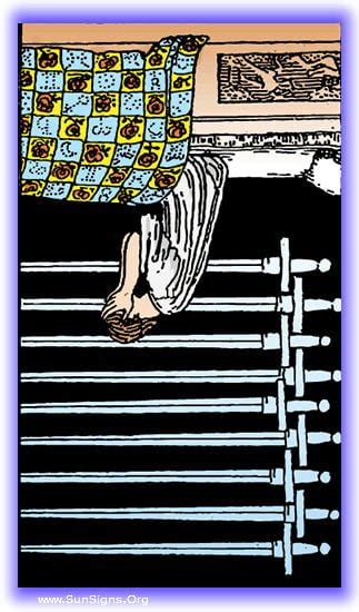 Maybe you would like to learn more about one of these? Nine of Swords - Meanings & Interpretation - Minor Arcana | SunSigns.Org