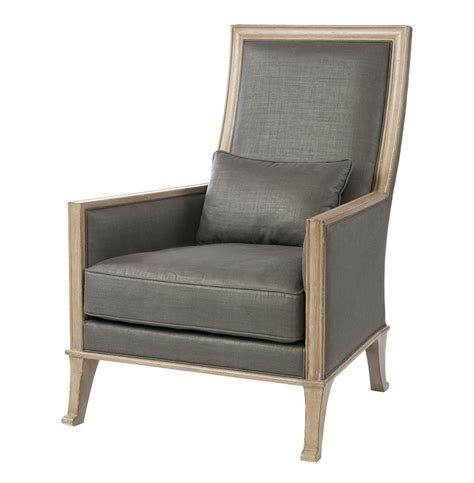 Wood, plywood, fabric, foam, fiber, metal seat height: Riley Contemporary Steel Grey Linen High Back Accent Chair ...